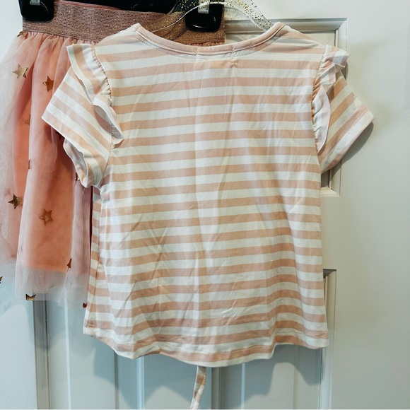 btween Glitter Star Striped Tee and Tulle Skirt Set - Picture 9 of 14